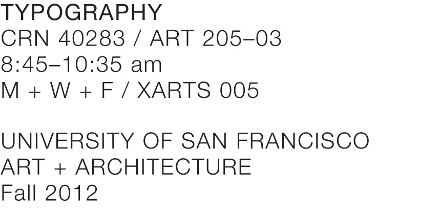 USF Typography