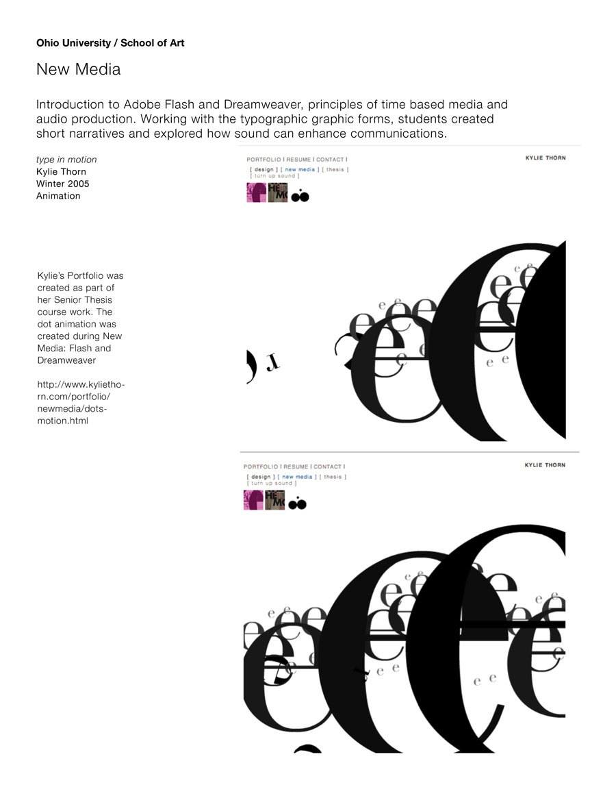 New Media / Type in Motion